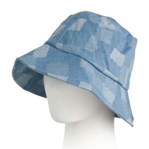 Eugenia Kim Blue Denim Patchwork Bucket Hat NWT Small Medium Large One Size